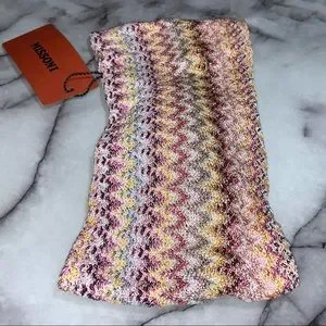MISSONI Pink Multicolor Textured Knotted Italian Headband NWT $225 Missoni | Accessories | Missoni Pink Multicolor Textured  main image 4